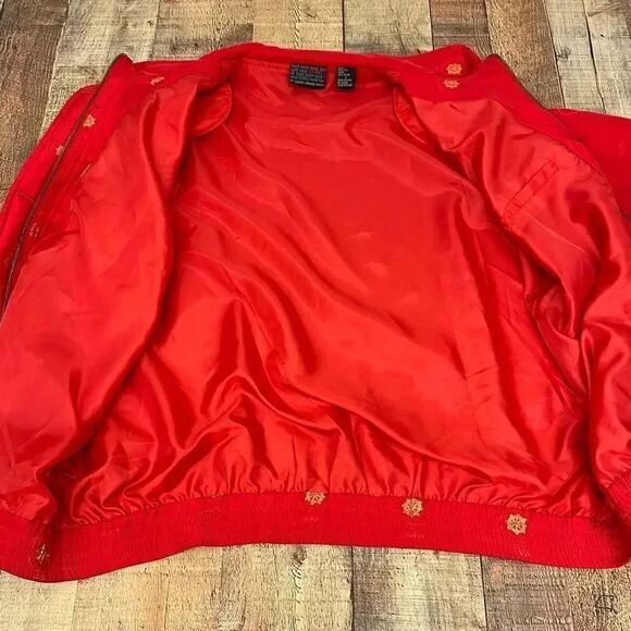 Mureli Silk Gold/ Red Nautical Jacket - Picture 8 of 12